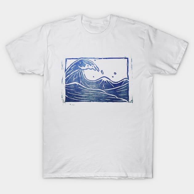 Blue Wave T-Shirt by CriSan